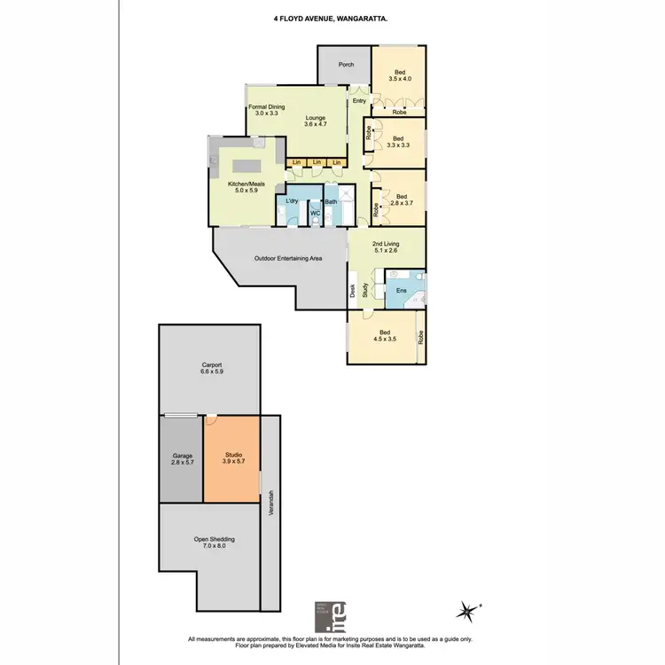 Floorplan of Homely house listing, 4 Floyd Avenue, Wangaratta VIC 3677