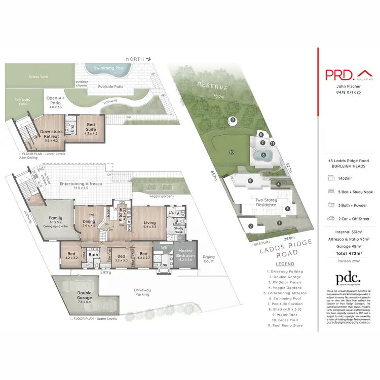 Floorplan of Homely house listing, 45 Ladds Ridge Road, Burleigh Heads QLD 4220
