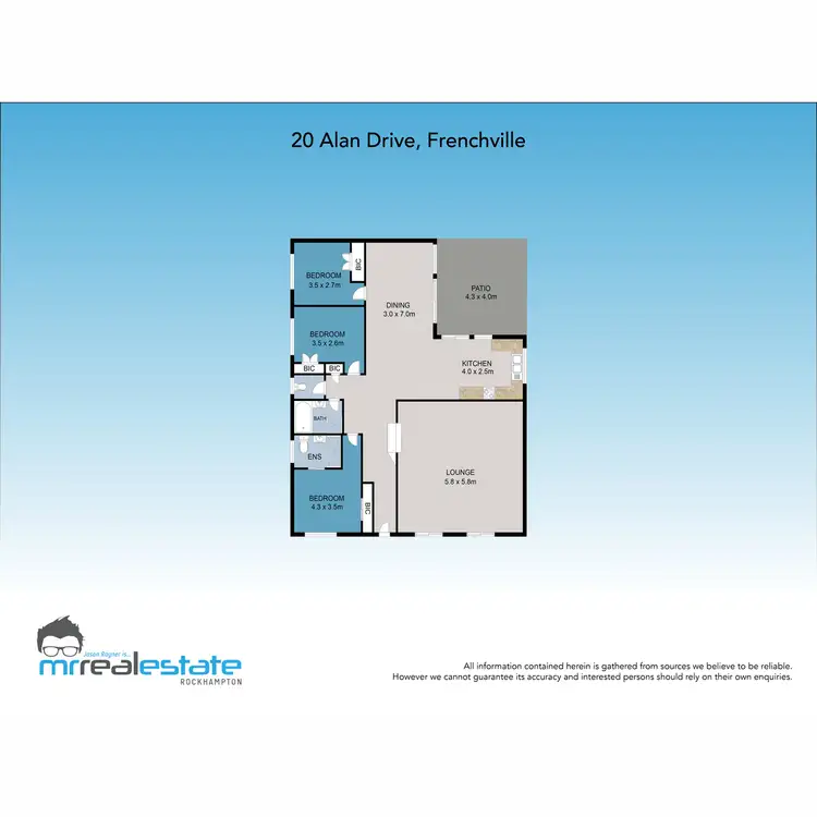 Floorplan of Homely house listing, 20 Alan Drive, Frenchville QLD 4701