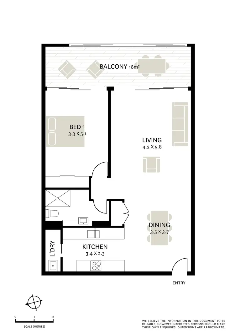 Floorplan of Homely apartment listing, 13/3 Wolseley Grove, Zetland NSW 2017