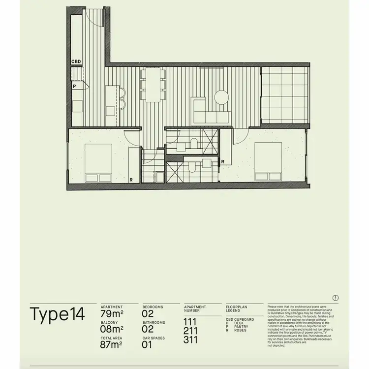 Floorplan of Homely apartment listing, 211/60-66 Islington Street, Collingwood VIC 3066