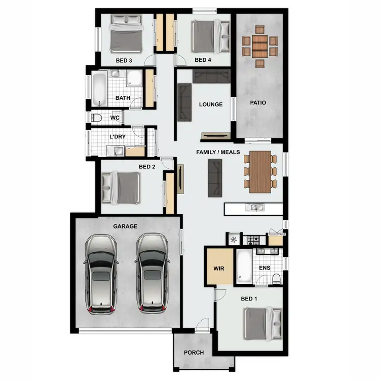 Floorplan of Homely house listing, 1 Travertine Avenue, Logan Reserve QLD 4133