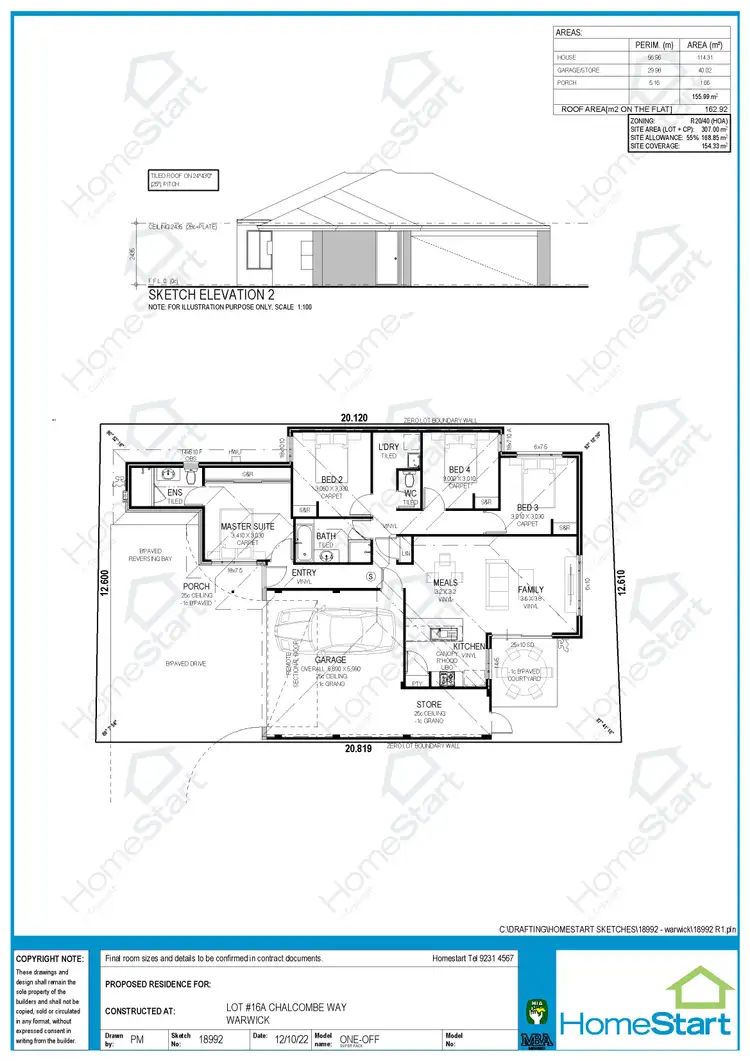 Floorplan of Homely land listing, 16A Chalcombe Way, Warwick WA 6024