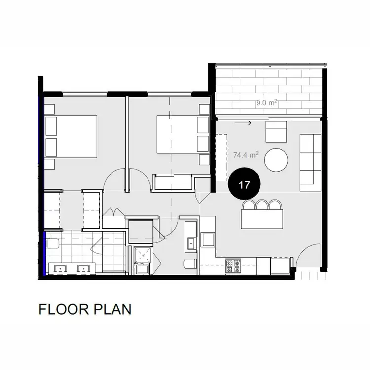 Floorplan of Homely apartment listing, 17/233 Burke Road, Glen Iris VIC 3146