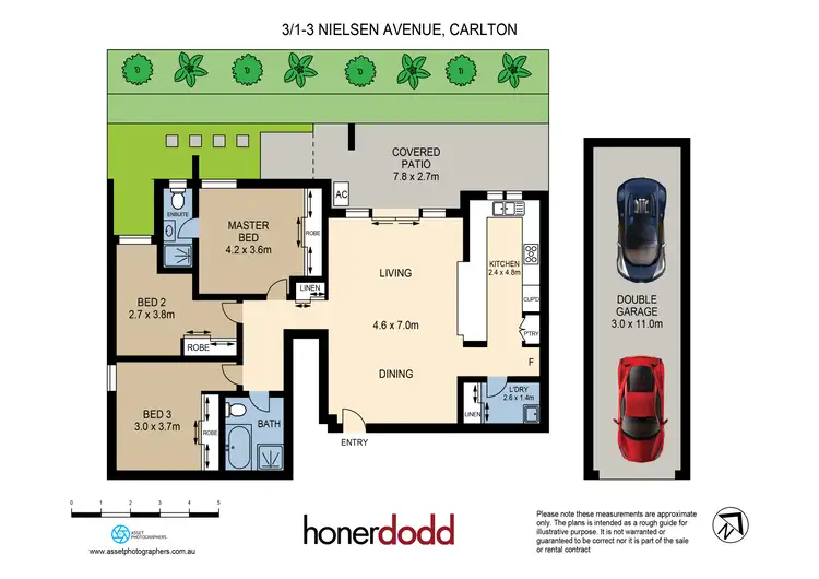 Floorplan of Homely apartment listing, 3/1-3 Nielsen Avenue, Carlton NSW 2218