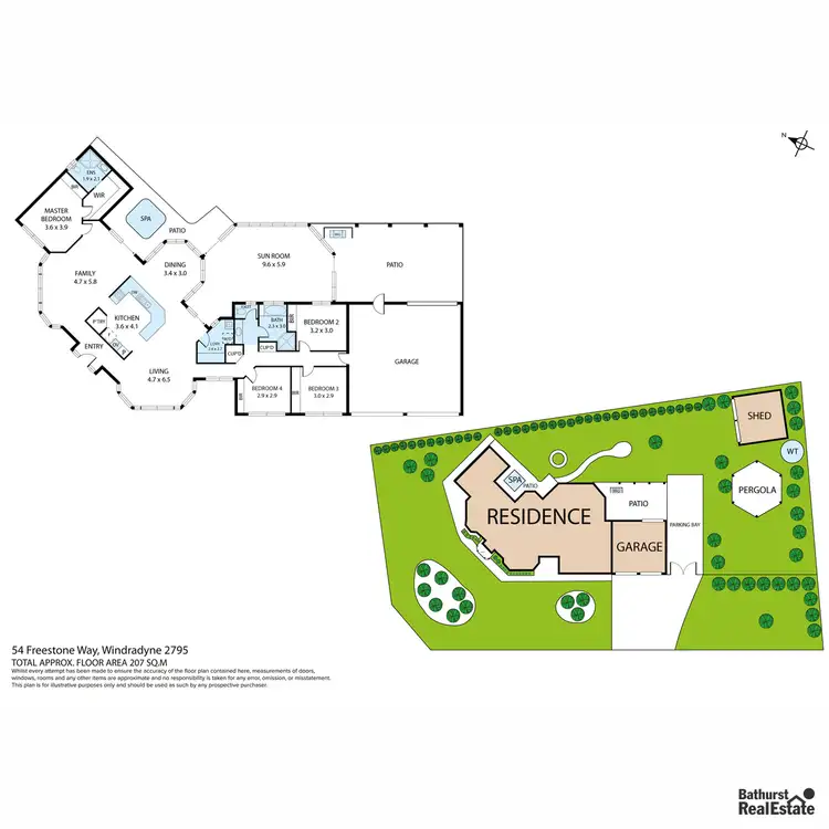 Floorplan of Homely house listing, 54 Freestone Way, Windradyne NSW 2795