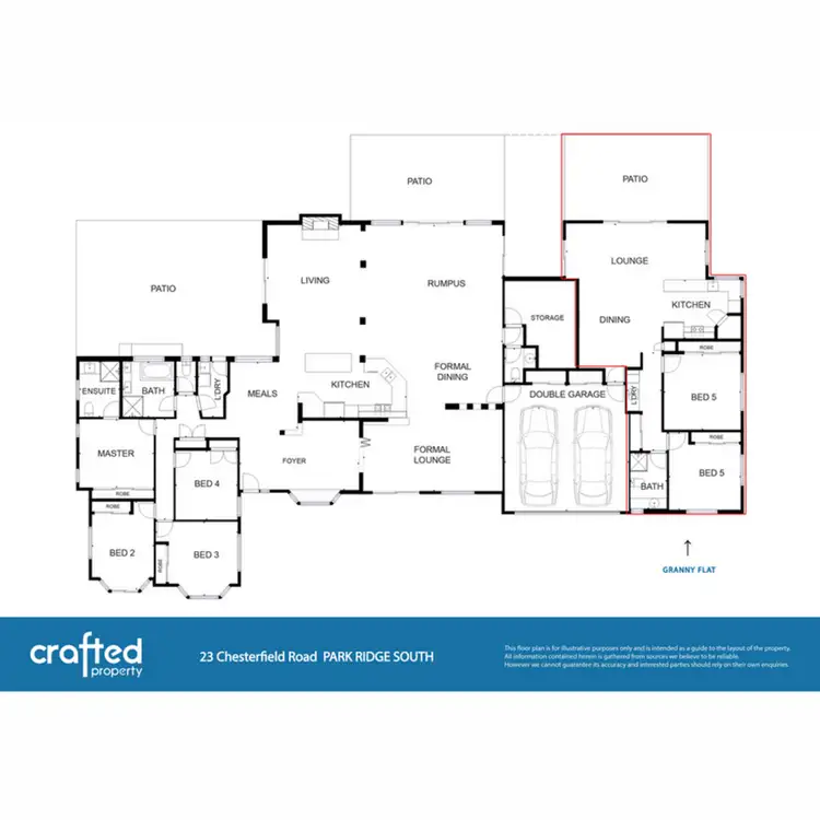 Floorplan of Homely house listing, 23 Chesterfield Road, Park Ridge South QLD 4125