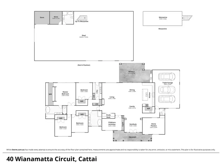 Floorplan of Homely rural property listing, 40 Wianamatta Circuit, Cattai NSW 2756