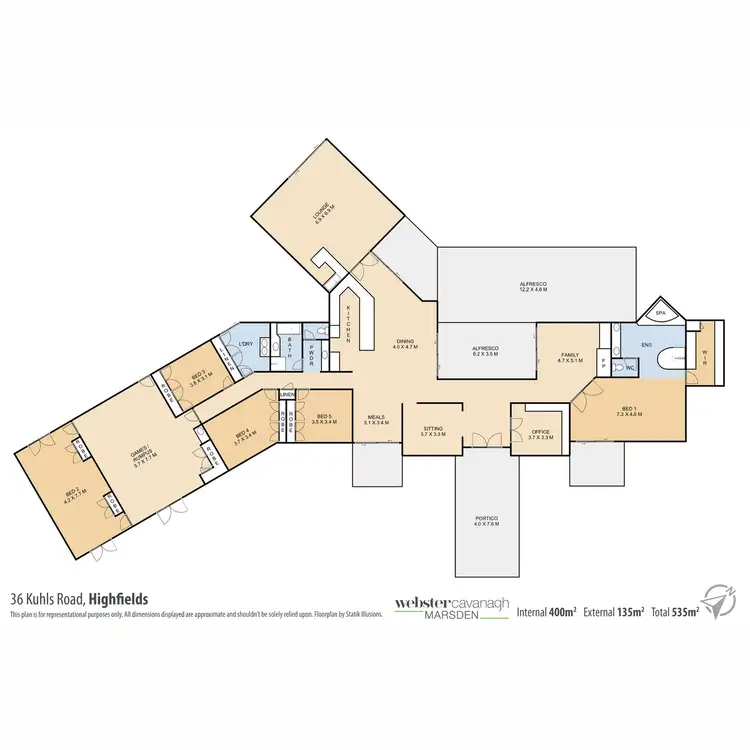 Floorplan of Homely house listing, 36 Kuhls Road, Highfields QLD 4352
