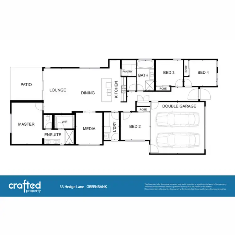 Floorplan of Homely house listing, 33 Hedge Lane, Greenbank QLD 4124