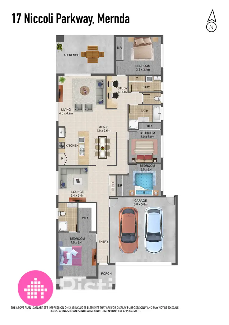 Floorplan of Homely house listing, 17 Niccoli Parkway, Mernda VIC 3754