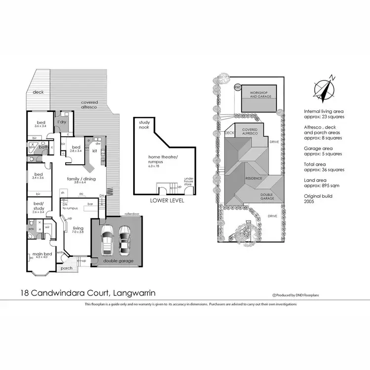 Floorplan of Homely house listing, 18 Candwindara Court, Langwarrin VIC 3910