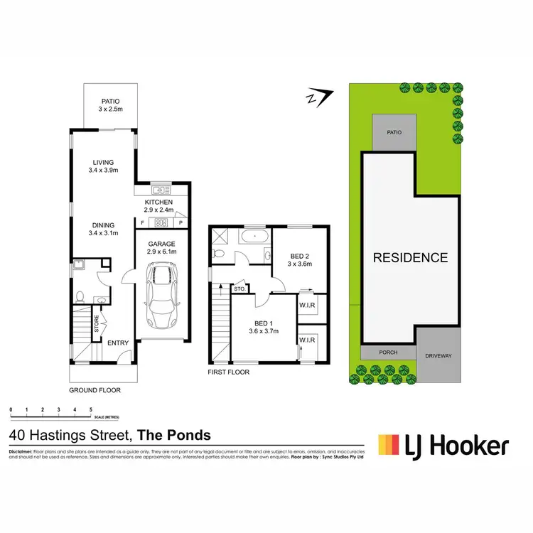Floorplan of Homely semi-detached listing, 40 Hastings Street, The Ponds NSW 2769