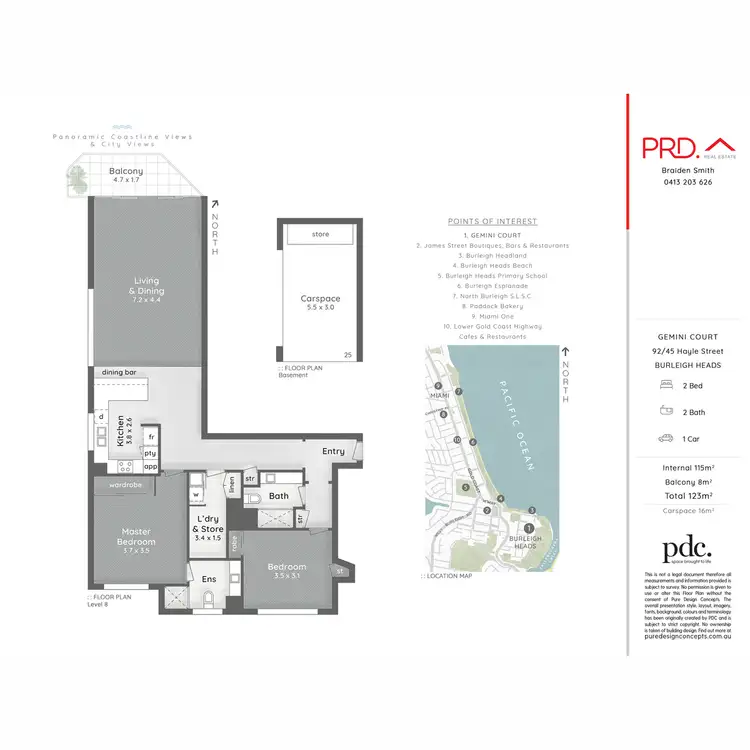 Floorplan of Homely apartment listing, 92/45 Hayle Street, Burleigh Heads QLD 4220