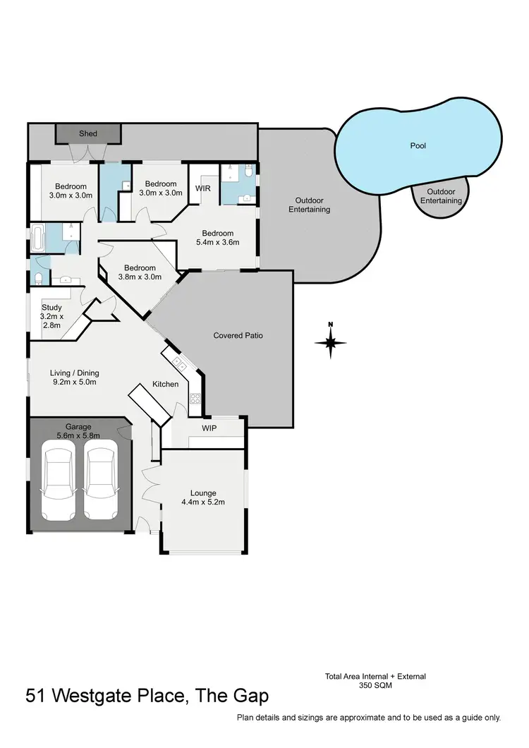 Floorplan of Homely house listing, 51 Westgate Place, The Gap QLD 4061