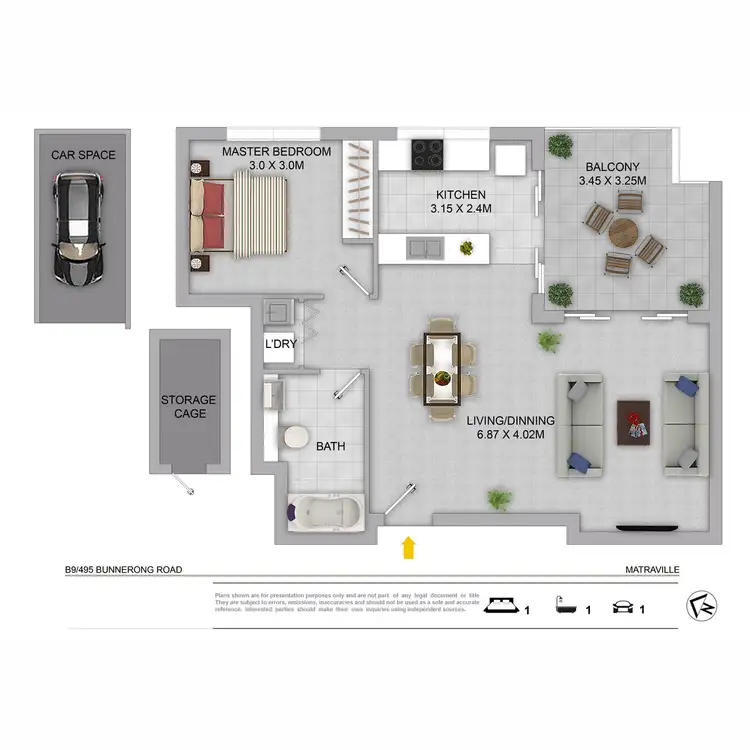 Floorplan of Homely apartment listing, B9/495 Bunnerong Road, Matraville NSW 2036