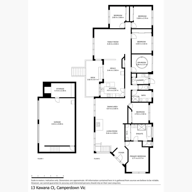 Floorplan of Homely house listing, 13 Kawana Court, Camperdown VIC 3260