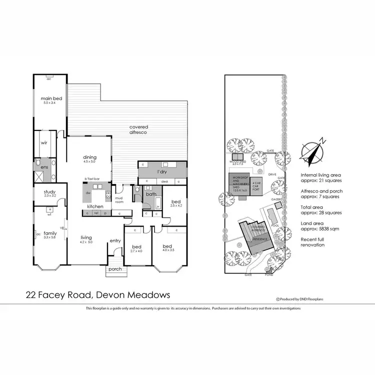 Floorplan of Homely rural property listing, 22 Facey Road, Devon Meadows VIC 3977