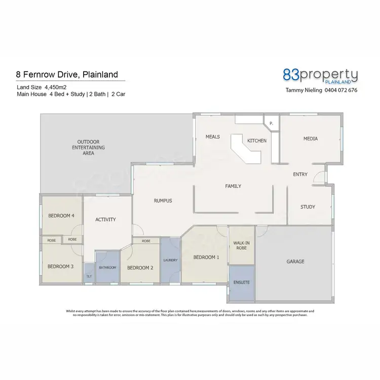 Floorplan of Homely house listing, 8 Fernrow Drive, Plainland QLD 4341