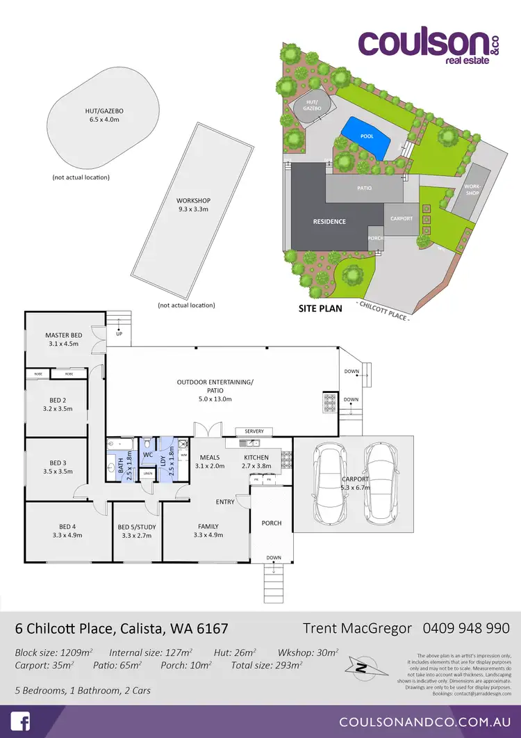 Floorplan of Homely house listing, 6 Chilcott Place, Calista WA 6167