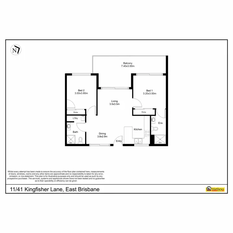 Floorplan of Homely unit listing, 11/41 Kingfisher Lane, East Brisbane QLD 4169