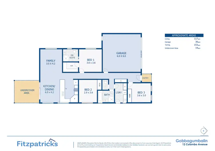 Floorplan of Homely house listing, 12 Colombo Avenue, Gobbagombalin NSW 2650