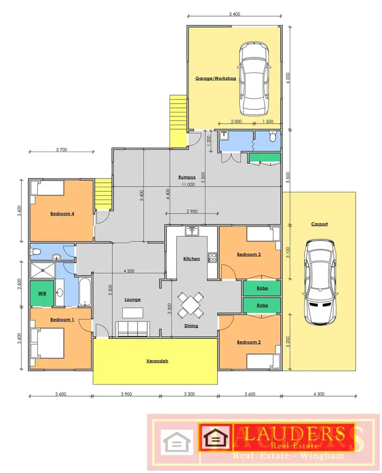Floorplan of Homely house listing, 5 Bahanas Close, Wingham NSW 2429