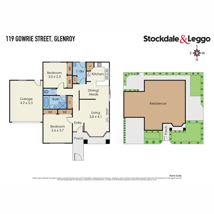 Floorplan of Homely unit listing, 119 Gowrie Street, Glenroy VIC 3046
