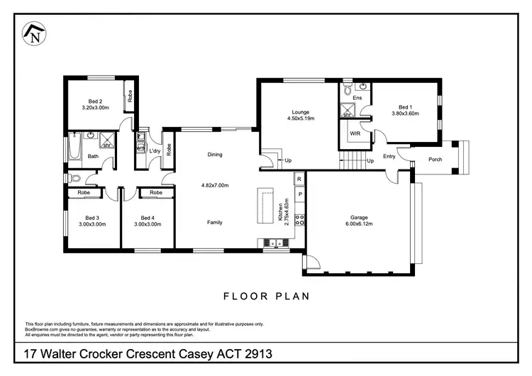 Floorplan of Homely house listing, 17 Walter Crocker Crescent, Casey ACT 2913