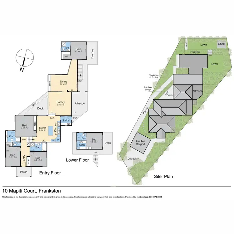 Floorplan of Homely house listing, 10 Mapiti Court, Frankston VIC 3199