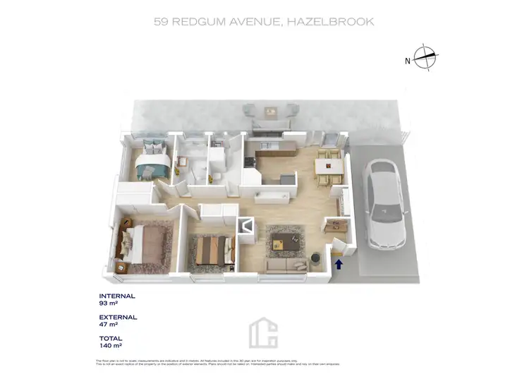 Floorplan of Homely house listing, 59 Red Gum Avenue, Hazelbrook NSW 2779