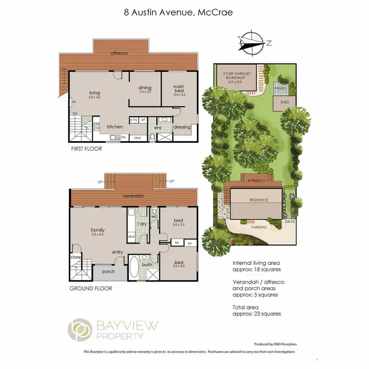 Floorplan of Homely house listing, 8 Austin Avenue, Mccrae VIC 3938