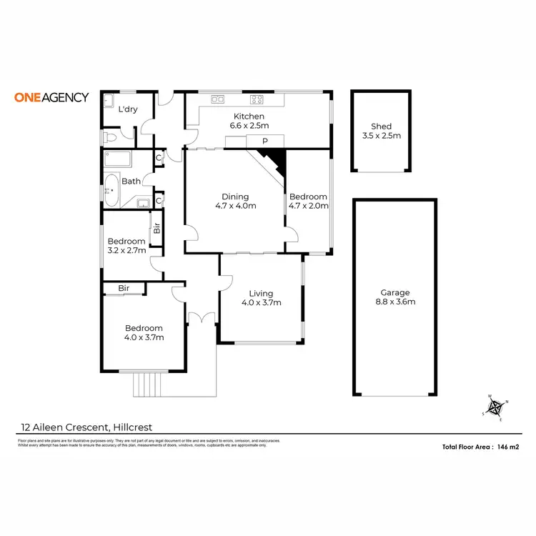 Floorplan of Homely house listing, 12 Aileen Crescent, Hillcrest TAS 7320
