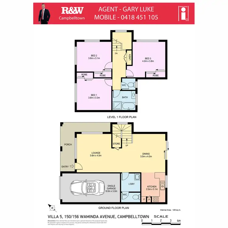 Floorplan of Homely townhouse listing, 150-156 Waminda Avenue, Campbelltown NSW 2560