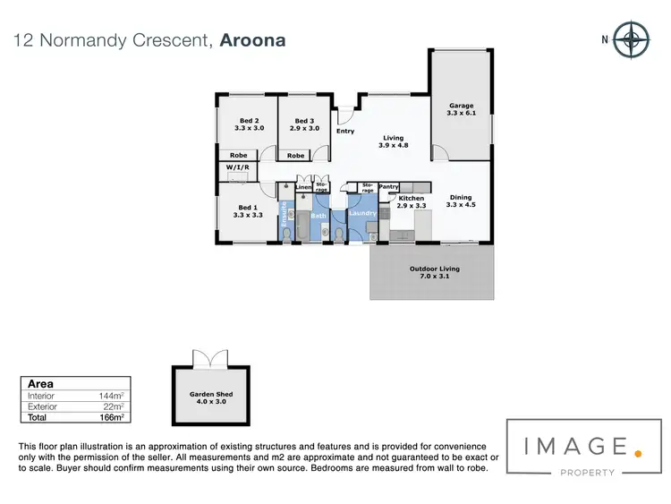 Floorplan of Homely house listing, 12 Normandy Crescent, Aroona QLD 4551