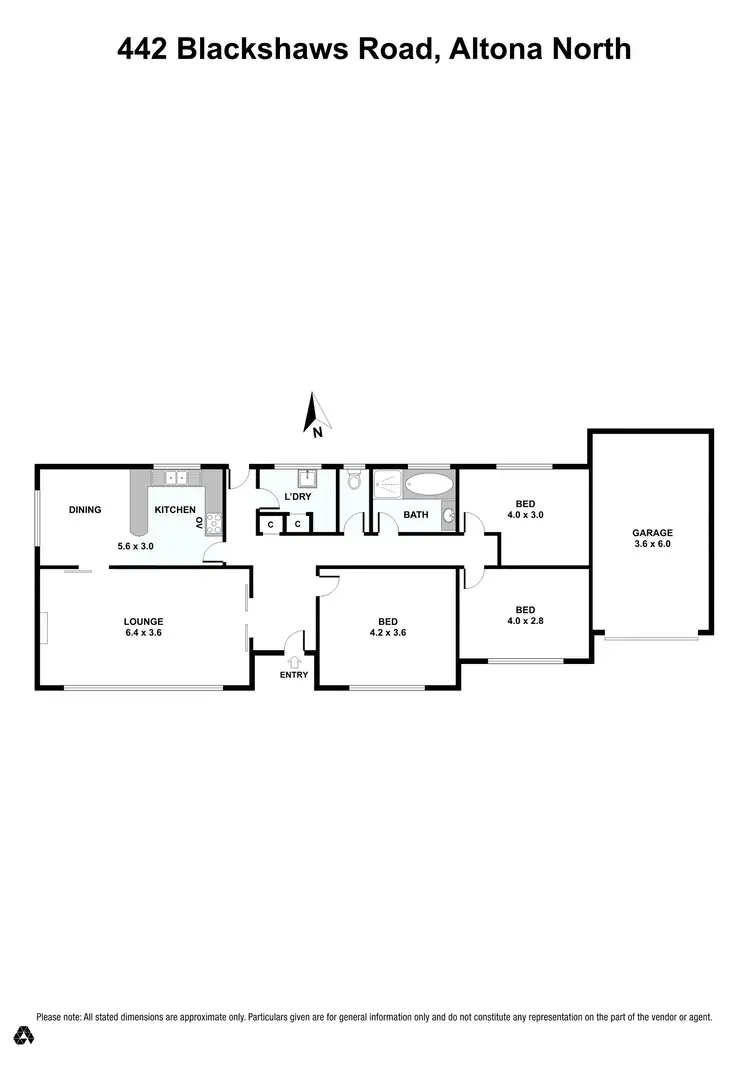 Floorplan of Homely house listing, 442 Blackshaws Road, Altona North VIC 3025