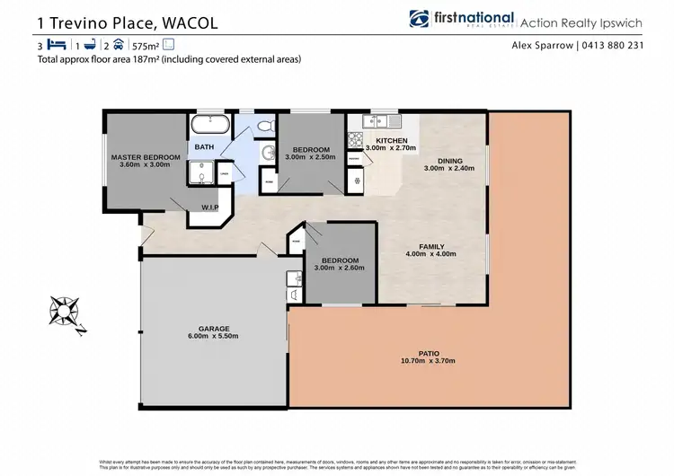 Floorplan of Homely house listing, 1 Trevino Place, Wacol QLD 4076