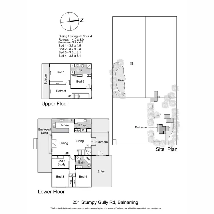 Floorplan of Homely rural property listing, 251 Stumpy Gully Road, Balnarring VIC 3926