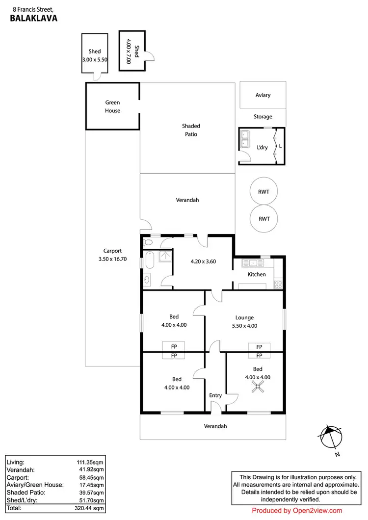 Floorplan of Homely house listing, 8 Francis Street, Balaklava SA 5461