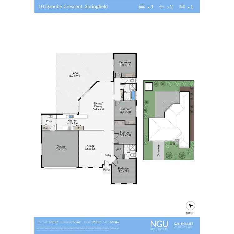 Floorplan of Homely house listing, 10 Danube Crescent, Springfield QLD 4300