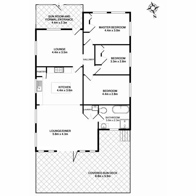 Floorplan of Homely house listing, 19 Henderson Street, Newtown QLD 4350