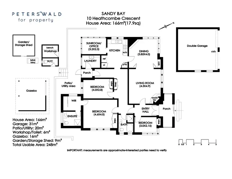 Floorplan of Homely house listing, 10 Heathcombe Crescent, Sandy Bay TAS 7005