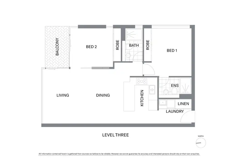Floorplan of Homely apartment listing, 307/350 Oxford Street, Bondi Junction NSW 2022
