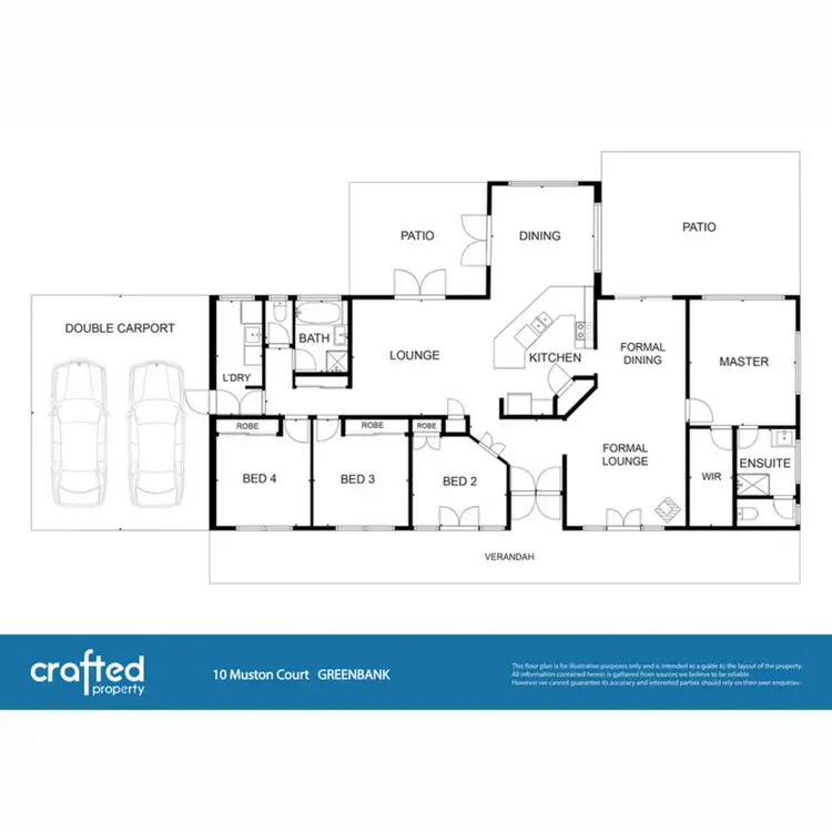 Floorplan of Homely house listing, 10 Muston Court, Greenbank QLD 4124