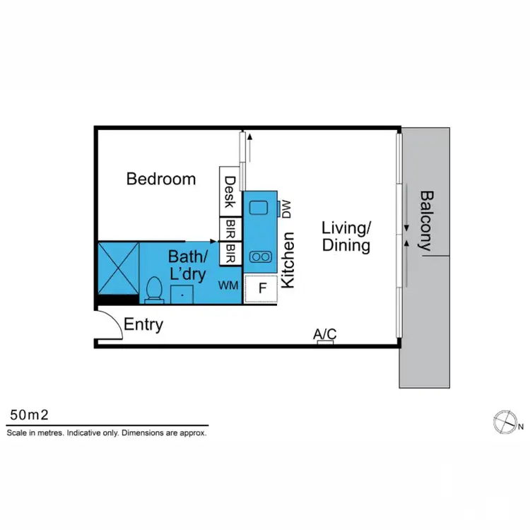 Floorplan of Homely apartment listing, 1911/31 A'Beckett Street, Melbourne VIC 3000