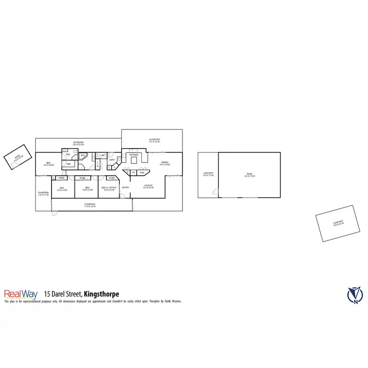Floorplan of Homely house listing, 15 Darel Street, Kingsthorpe QLD 4400