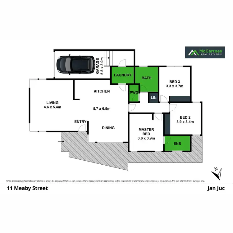 Floorplan of Homely house listing, 11 Meaby Street, Jan Juc VIC 3228