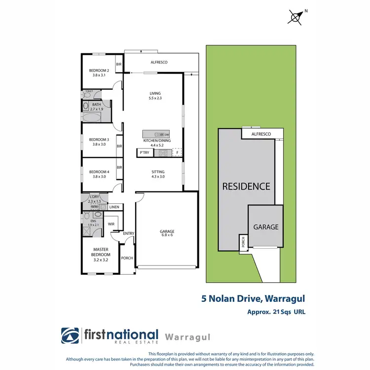 Floorplan of Homely house listing, 5 Nolan Drive, Warragul VIC 3820