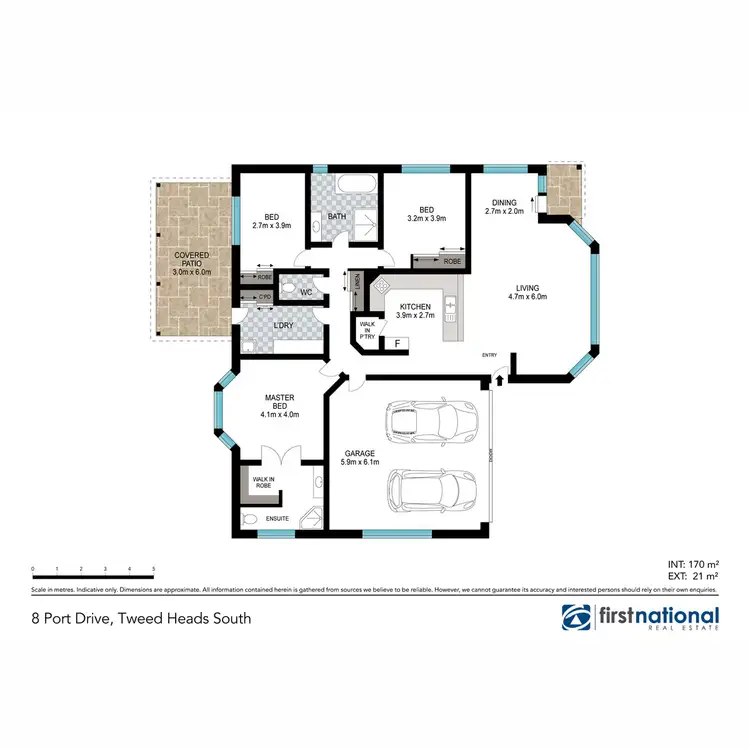 Floorplan of Homely house listing, 8 Port Drive, Tweed Heads South NSW 2486