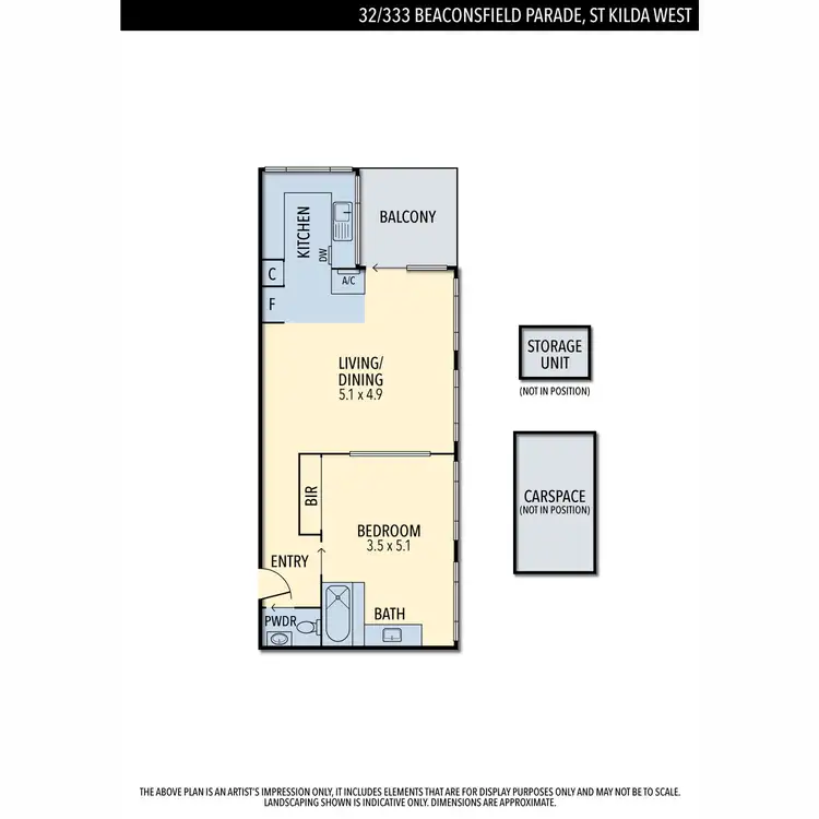 Floorplan of Homely apartment listing, 32/333 Beaconsfield Parade, St Kilda West VIC 3182